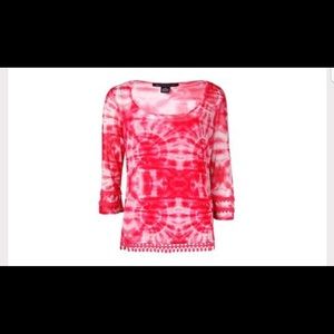 I.N.C. Nylon sheer top with camisole